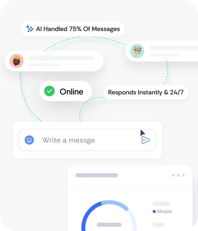 Conversation hero illustration - ModenChat